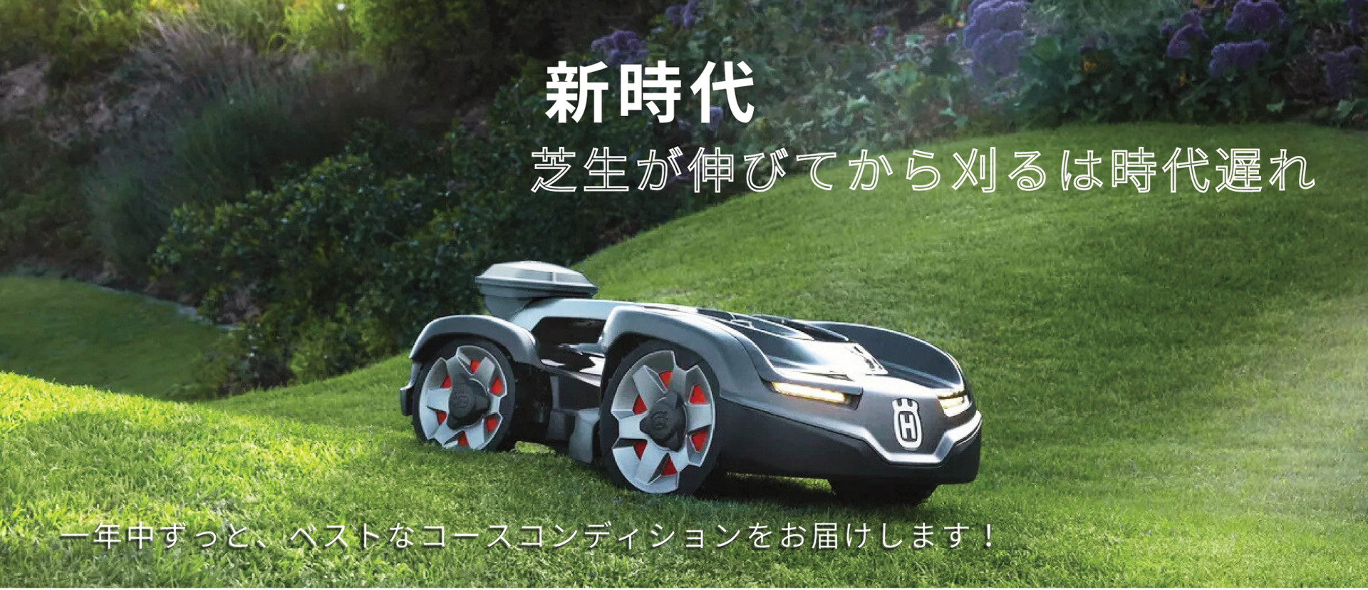 新時代　芝生が伸びてから刈るは時代遅れ